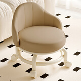 树浩万向轮家用小凳子滑轮矮凳带娃神器儿童带滑轮板凳懒人圆凳靠背椅