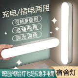 以林军台灯护眼学习宿舍灯磁吸酷毙灯学生寝室书桌护眼灯床头灯 【充电款-酷毙白】+充电线