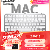 罗技（Logitech）大师系列 MX Keys Mini Mac版 简约无线背光键盘 浅灰色 蓝牙 办公 智能键盘  平板电脑键盘