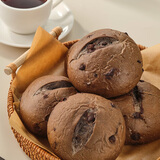 趣尝鲜巧克力软欧包360g6个 纯脂黑巧面包蛋糕点心现烤烘焙茶点早餐早点