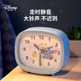 迪士尼（Disney）儿童闹钟学生专用起床神器男女孩 大音量小学生桌面闹钟 走时静音卧室卡通床头闹钟 史迪奇小闹钟