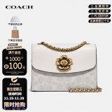 蔻驰（COACH）女包奢侈品专柜款Parker山茶花链条斜挎包34256【官方授权直供】