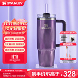 STANLEY巨无霸吸管杯水杯保温杯大容量不锈钢杯子办公887毫升-流光紫藤
