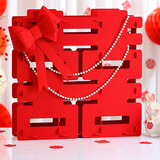 狮洛德 婚房卧室装饰立体大喜字订婚布置拍照装饰摆件40#