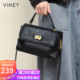 viney牛皮包包女包品牌斜挎单肩包轻奢手提包生日礼物高级感送女友老婆