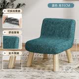 百目源凳子家用矮凳靠背小椅子客厅沙发凳实木板凳宝宝小凳子门口换鞋凳 蓝色【高35cm】