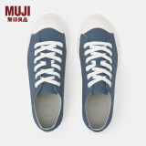 无印良品（MUJI）女式 不易疲劳 不易沾水 运动鞋（女士） 帆布鞋 休闲鞋 EDC01C0S 烟熏蓝色 235mm/37码（2.0）