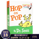 英文原版 Hop on Pop 在爸爸身上跳来跳去 Dr. Seuss 纸板书 廖彩杏书单 苏斯博士系列图书 学前启蒙阅读绘本 英语启蒙辅导故事书