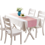 古莎（GUSHA） 一次性桌布防水防油免洗印花非塑料长方形圆桌子餐布台布 10张 1.2*1.8 红条纹