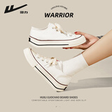 回力（Warrior）帆布鞋女鞋2025夏季新款韩版百搭小白鞋学生潮流舒适休闲情侣板鞋 白米 35