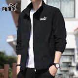 彪马（PUMA）外套男装 春季新款运动服休闲防风衣服健身训练上衣跑步透气夹克 687105-01/黑色/梭织立领/晒图返5 XL 185/104A 推荐体重160-180斤