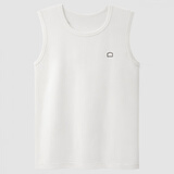 蕉内棉棉301H情侣款背心男女士100%纯棉无侧缝宽松圆领居家睡衣夏季 【宽肩】暖白 2XL