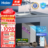 海尔（Haier）净水器家用直饮机厨下RO反渗透纯水机前十名加热净饮一体机餐边柜饮水机全屋前置过滤器光鳞净水器 【性能TOP款】光鳞净水器