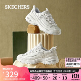 斯凯奇（Skechers）小白鞋女士厚底增高老爹鞋子黑色休闲运动鞋夏季11979