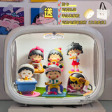 雷漫樱桃小丸子日常系列太空舱场景套装可爱桌面装饰潮玩摆件生日礼物 6款小丸子日常系列+太空舱