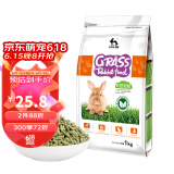 洁西（JESSIE）牧草兔粮1kg 提摩西草苜蓿草兔子饲料 成兔幼兔粮 