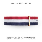 丹尼尔惠灵顿（DanielWellington）DW表带20mm尼龙玫瑰金针扣男款DW00200003（适用于40mm表盘系列）