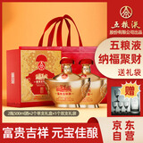 五粮液股份 富贵吉祥元宝 浓香型白酒礼盒 52度500ml*2瓶礼盒装送礼宴请