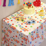摩多 儿童生日派对一次性桌布宝宝周岁百日宴场景装饰加厚peva 星星款
