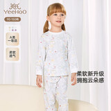 英氏（YEEHOO）儿童家居服男童女童内衣套装舒适睡衣四季款