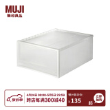 无印良品（MUJI） 聚丙烯 衣物箱/杂物箱199693 KGF72A6S 收纳箱 PP 长44*宽55*高24cm 无色