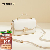 意尔康包包女包百搭马鞍包单肩包软面手提包女士斜挎包包女款2025年白