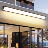 念语户外壁灯长条防水庭院室外阳光房灯门口楼梯过道阳台外墙壁Led灯 黑色-长度120CM-白光65W