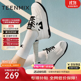 天美意秋冬通勤厚底板鞋商场同款熊猫鞋休闲女鞋