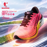乔丹QIAODAN强风2PRO运动鞋男跑步鞋马拉松旗舰竞速碳板跑鞋体测鞋 荧光飞影粉/日光黄 -龙行龘龘 41