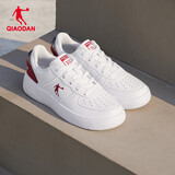 乔丹女鞋板鞋皮面运动鞋革面休闲潮流空军一号厚底增高小白鞋本命年