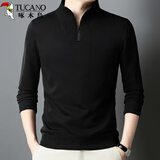 啄木鸟（TUCANO）半拉链卫衣男春秋潮流宽松立领长袖T恤休闲百搭打底衫上衣服男装