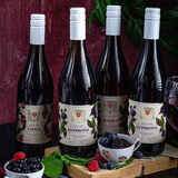 乌拉纳茨【塞尔维亚国家馆】原瓶进口蓝莓樱桃果酒女士低度水果酒微醺送礼 四瓶组合（黑莓2+树莓1+樱桃1）