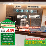 飞利浦（PHILIPS）明装轨道插座/可移动墙壁开关插座/0.8m+4*五孔/电力导轨插排/插板/插线板 5440G灰