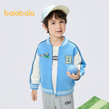 巴拉巴拉男童外套款活力撞色棒球服校园风春装