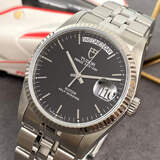 【二手99新】帝舵（Tudor）王子型 男士手表全自动机械 瑞表 狗牙精钢/间金 18K黄金日历功能 36mm黑盘条刻76214-0001 单表