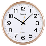 天王星天王星居家客厅挂钟简约时尚卧室时钟餐厅会议室现代大气家用钟表 16英寸香槟金（直径40厘米）