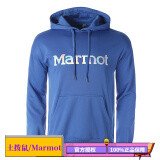 土拨鼠（Marmot）运动卫衣休闲时尚圆领带帽套头上衣男户外 石南校徽蓝8485 L 欧码偏大
