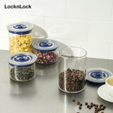 乐扣乐扣（LOCK&LOCK）TOPCLASS抽真空玻璃密封罐3件套400mL*2+1L*1 收纳杂粮茶叶咖啡