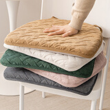 钟爱一生冬季毛绒坐垫屁垫椅子垫座垫海绵垫家用餐椅垫子久坐保暖可拆洗 【爆款】灯芯绒海绵垫（咖啡色） 40*40cm正方形