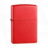 ZIPPO正版之宝打火机 生日年货礼物送男友原装防风便携红色哑漆233光板 红色哑漆光板