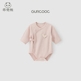 乖奇熊婴儿纯棉连体衣春秋款新生儿衣服三角包屁衣宝宝哈衣秋天a类衣服