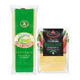 埃蒙塔尔奶酪片200g+大孔奶酪块200g 原制干酪 奶酪拼盘 冷藏