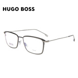 BOSS男女款光学镜架银色钛镜框银色镜腿近视眼镜框1197 R81 56MM