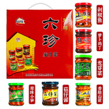 乡村缘（x）湖南永州特产双牌剁椒鱼下饭菜香辣小鱼农家风味牛肉酱辣椒酱 六珍礼盒*内含6瓶