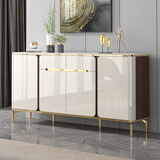 顾乐家意式轻奢烤漆餐边柜时尚岩板简约家用岩板茶水柜碗柜大容量储物柜 烤漆岩板柜面 长139*40*95cm