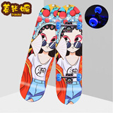 蒂米妮5-18岁四轮双翘板滑板女生初学者滑板车儿童古风男学生代步人 潮小妞闪光轮80厘米长20厘米宽