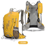 艾王品牌新款户外骑行背包25L悬浮登山包双肩包超轻旅行徒步双肩背包 天橙黄25L 25升（赠防雨罩+头盔网+手机包）