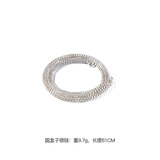 马登福叔美式复古纯银简约长款项链阿美咔叽工装吊坠配饰男女潮 圆盒子链