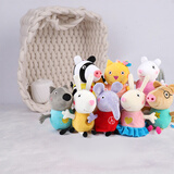 小猪佩奇玩偶毛绒玩具女孩陪睡布娃娃儿童安抚公仔佩奇玩偶圣诞礼物 佩奇的朋友们8只