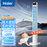 海尔（Haier） 电风扇家用塔扇遥控定时落地扇轻音摇头办公室无叶风扇立式电扇空气循环扇落地扇卧室风扇 【2024年1米1经典红外遥控款】FZY1101